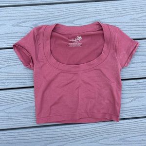Free People Intimately Pink Crop Top